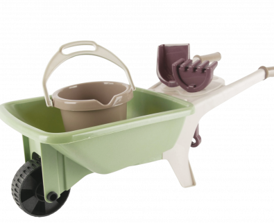Schubkarre und Eimer für Kinder